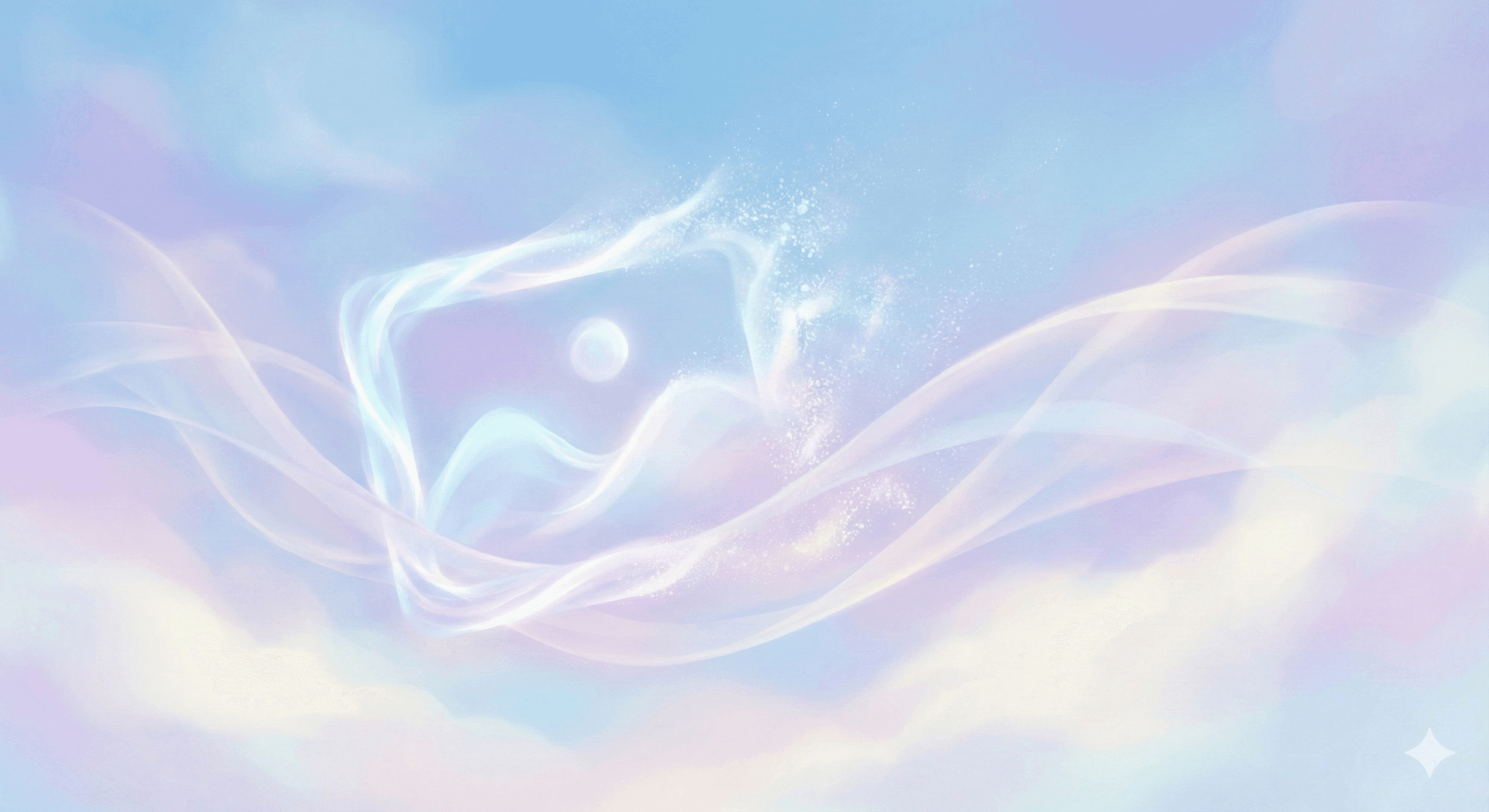 Digital content removal - image fading away peacefully with protective light